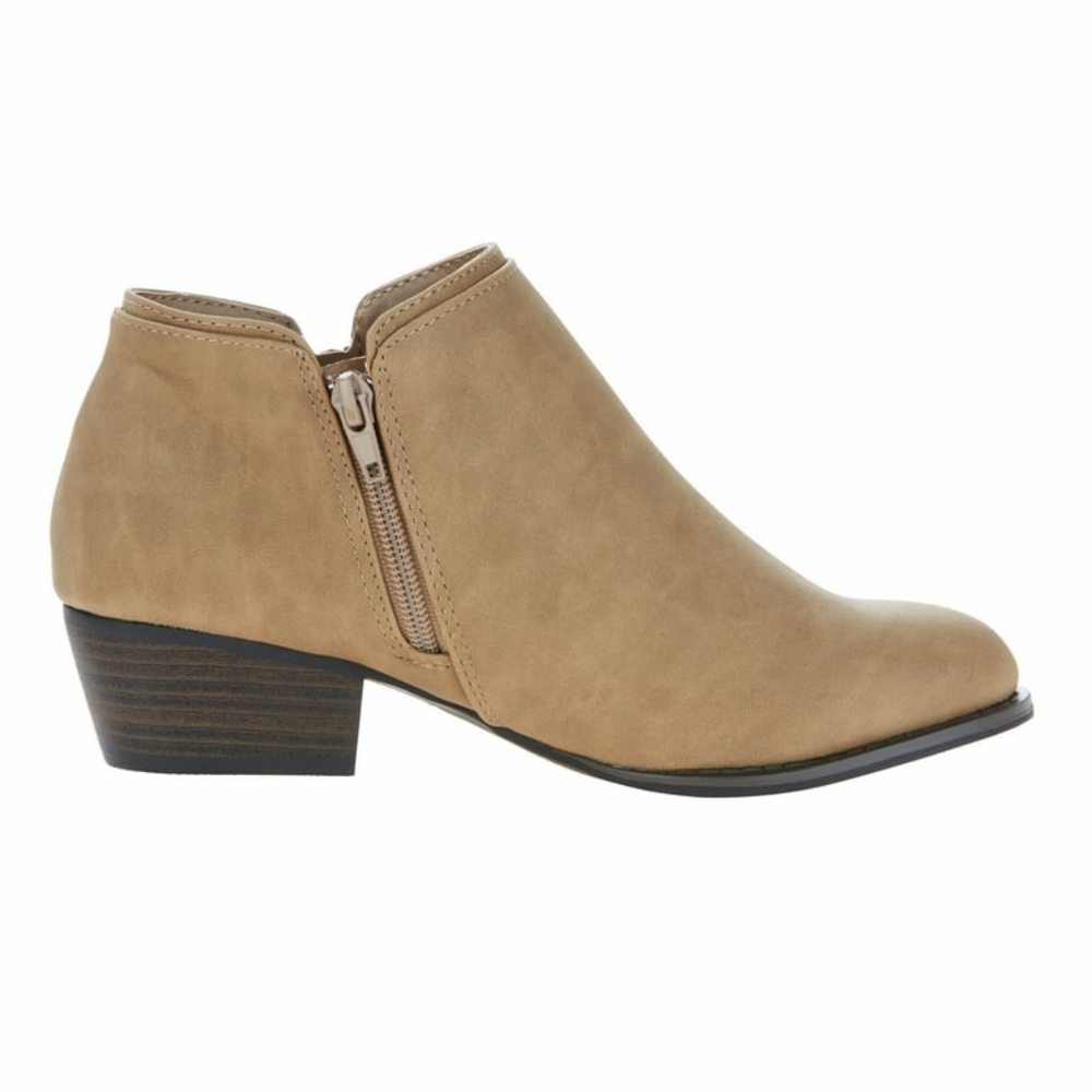 JBU Jambu Women Heeled Truimph Tan/Taupe Ankle Boots W/zip Size 11 - Picture 3 of 14